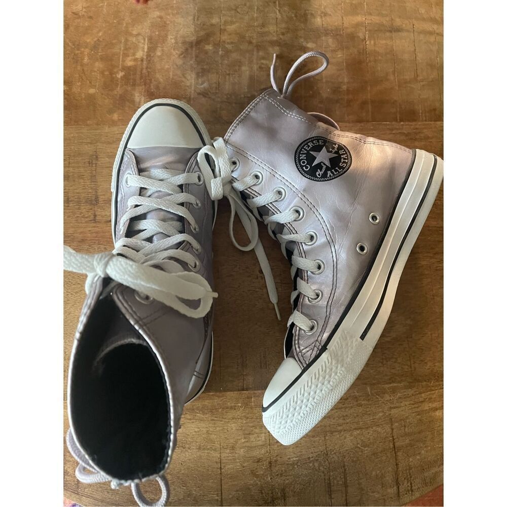 Converse Shoes Chuck Taylor All Star Slouchy Metallic Purple Sneakers Womens 6,5